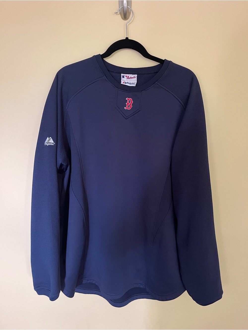 Boston Red 'B' Navy Pullover Sweatshirt